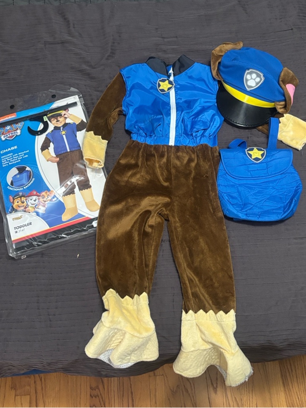 Paw Patrol Chase Costume 3T-4T